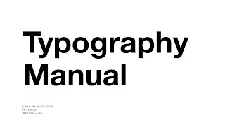 Typography Tutorial  10 rules to help you rule type [upl. by Amaerd27]