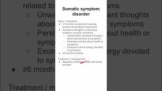 Somatic symptom disorder [upl. by Darleen]