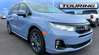 2025 Honda Odyssey Touring  Sonic Gray Pearl  Walkaround [upl. by Wartow]