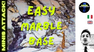 EASY MARBLE BASE  BASETTE EFFETTO MARMO PER MINIATURE [upl. by Anerres]