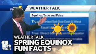 Weather Talk Spring Equinox fun facts [upl. by Nesline]