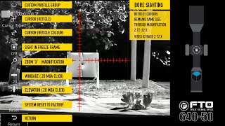 FYRLYT FTO 64050 Thermal Rifle Scope SIGHTING IN SETUP [upl. by Luhem129]