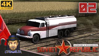 PROVIDE OUR OWN RESOURCE  Workers and Resources Gameplay  02  Soviet Republic Lets Play [upl. by Ferdinana]