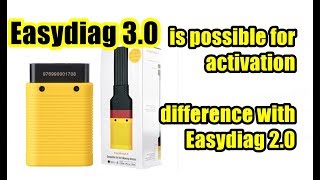 Easydiag 30 is possible to activate all cars Difference with Easydiag 20 [upl. by Sletten]