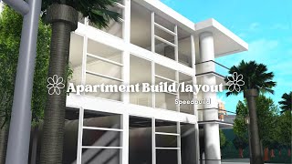 ✿Apartment Speed BuildLayout✿ Bloxburg [upl. by Collier]