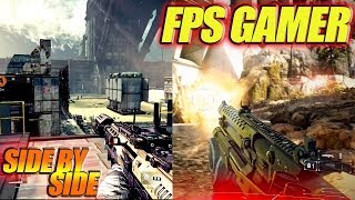 Titanfall vs Killzone Shadow Fall  Side By Side Gameplay Graphics or Content [upl. by Refotsirc443]