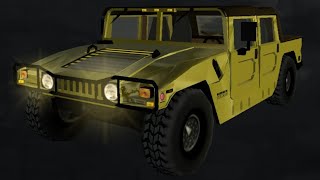 Test Drive OffRoad Wide Open  Hummer H1 Soft Top Stock [upl. by Boswall]