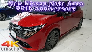 日産新型ノートオーラG 90周年記念車レッド  NEW 2024 NISSAN NOTE AURA G 90th Anniversary  New Nissan Note Aura 2024 [upl. by Edahsalof]