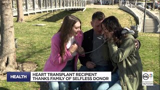 Utah heart transplant recipient meets her donors family [upl. by Arehc]