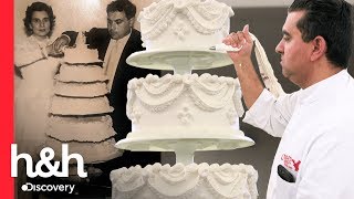 Buddy faz uma réplica de um bolo de casamento de 60 anos atrás  Cake Boss  Discovery HampH Brasil [upl. by Grissom]