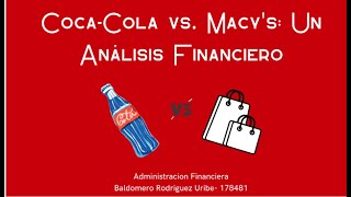 CocaCola vs Macys Un Analisis Financiero [upl. by Ahseinad]