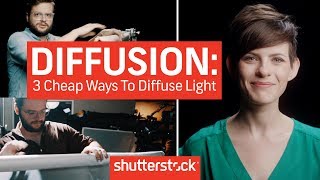 Diffusion Basics 3 Cheap Ways To Diffuse Light  Cinematography Techniques [upl. by Girardo]