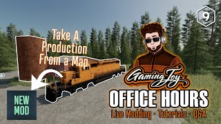 OfficeHours 09  Making a Mod from a Map Production  FS22 Modding · Tutorials · QampA [upl. by Eivad458]