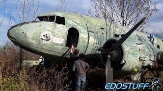 Abandoned Douglas C47B Dakota  Željava Airbase 2013 HD [upl. by Mcferren766]