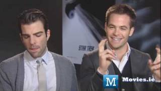 Kirk amp Spock talk STAR TREK  Chris Pine amp Zachary Quinto Into Darkness [upl. by Gower101]