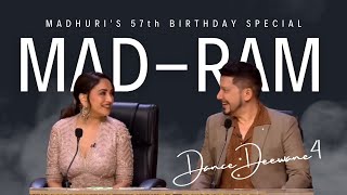 Madhuri Dixit  Birthday on Dance Deewane s4 with Dr Nene [upl. by Ardnoik]