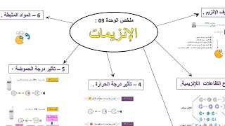 خريطة ذهنية 🕸️ للوحدة 3  الإنزيمات [upl. by Jarrow]