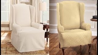 Slipcover For Wingback Chair [upl. by Siduhey273]