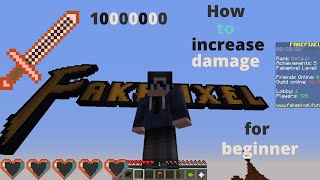 How to increase damage in Fakepixel skyblockLike HypixelFor beginners [upl. by Mehetabel947]