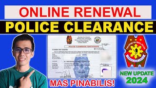 PAANO MAGRENEW NG POLICE CLEARANCE ONLINE  ONLINE POLICE CLEARANCE APPOINTMENT  NEW UPDATE 2024 [upl. by Atinna415]