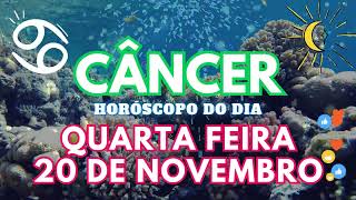 ♋ CÂNCER 😱 VAI ACONTECER NESTA QUARTA FEIRA 20 DE NOVEMBRO DE 2024 [upl. by Ahsaeit]