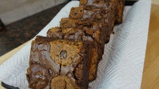 Easy Brookies  Chocolate Chip Cookie Brownies [upl. by Viviane]