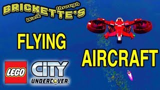 Flying Aircraft in “LEGO City Undercover”  Flying Helicopters and a Jetpack [upl. by Nylissej]