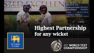 Highest partnership for any wicket  Mahela Jayawardene and Kumar Sangakkara [upl. by Nileak822]