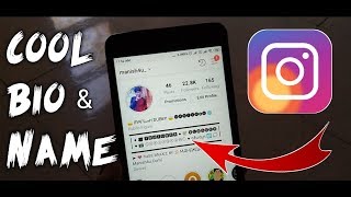 How To Write Instagram Bio amp Name in Different Font  Instagram Bio Ideas  Instagram Name Tricks [upl. by Hannaoj]