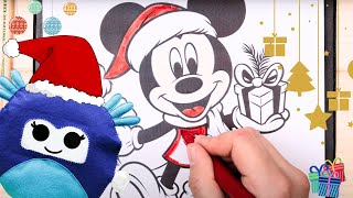 Come Disegnare e Colorare TOPOLINO BABBO NATALE  Disegni da scaricare gratis per bambini [upl. by Nocaed201]