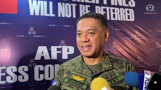 AFP chief Maximum tolerance in West Philippine Sea amid Chinese harassment [upl. by Atsev]