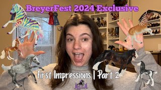 BreyerFest 2024 Exclusives First Impressions  Part 2 [upl. by Estrin]