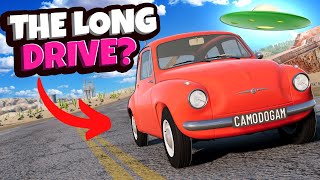 NEW The Long Drive Map has SECRETS in BeamNG Drive Mods [upl. by Piderit]