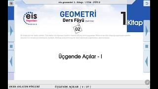 Geometri 1  Üçgende Açılar 📘 [upl. by Noslen232]