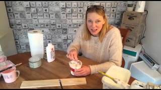 Make Chalky paint with talc [upl. by Nanette]