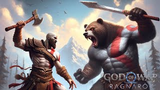 god of war ragnarok Kratos vs Atreus Bear Mode Battle  rtx 3060 6gb laptop gpu [upl. by Stanislaw]