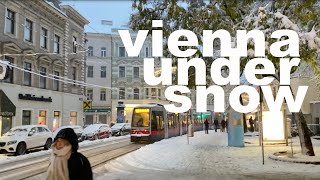 Vienna Under Snow  Beautiful 18District  Währing [upl. by Aneed]