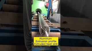 When Aluminum Extrusion Profile Comes Out From The Extrusion Machinealuminum extrusionline [upl. by Tuinenga]