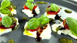 CAPRESE  TOMATO MOZZARELLA SALAD  AxCooking [upl. by Dehsar988]