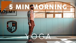 5 Minute Morning Yoga to Energize and Remove Sleepiness [upl. by Karrie]