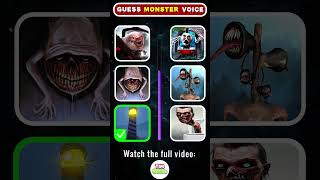 Can you guess the Monsters voice correctly Which Monsters voice is the scariest  Eat Monsters [upl. by Hillary]