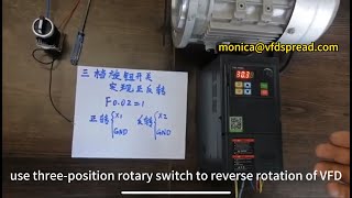 Using threeposition rotary switch to control the forward and reverse rotation of VFD [upl. by Akienat]