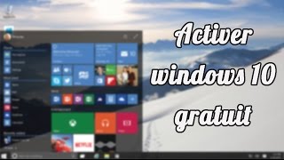 Activer Windows 10 FR [upl. by Yrrum]