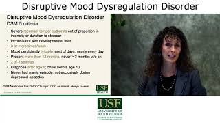 Webinar  Disruptive Mood Dysregulation Disorder DMDD Background amp Treatment Saundra Stock MD [upl. by Adham]