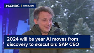 2024 will be year AI moves from discovery to execution SAP CEO [upl. by Annirok582]