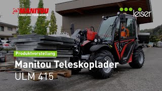 ULM 415  Manitou Teleskoplader für den Gartenbau [upl. by Chariot]