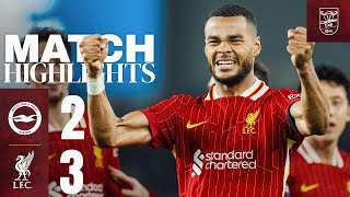 BRILLIANT Gakpo Double amp Diaz Goal Brighton 23 Liverpool  Carabao Cup Highlights [upl. by Schild]