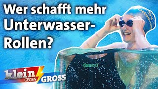 Schafft AnnaSophie 13 mehr UnterwasserRollen als FreiwasserWeltmeister  Klein gegen Groß [upl. by Etnahsal]