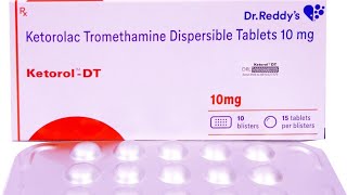 ketorolac tromethamine dispersible tablet  ketorol dt uses in hindi  ketorol dt tablet [upl. by Okihsoy]