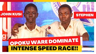 Stephen from Opoku ware School in The Hottest Speed Race FT ZION college and OLAG NSMQ 2024 [upl. by Kahlil]